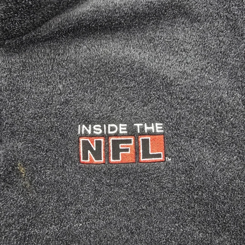 Vintage HBO Inside the NFL Quarter Zip Fleece Pullover Sweater Mens Large